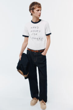 Conjunto de jaqueta, cal&ccedil;a e t-shirt