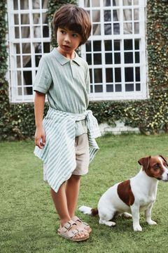 Shirt, boys and clogs set