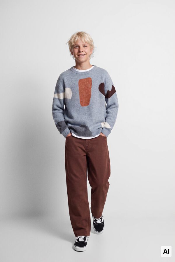 Conjunto de camisola e cal&ccedil;as