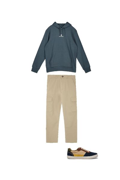 Trousers, hoodie and trainers set