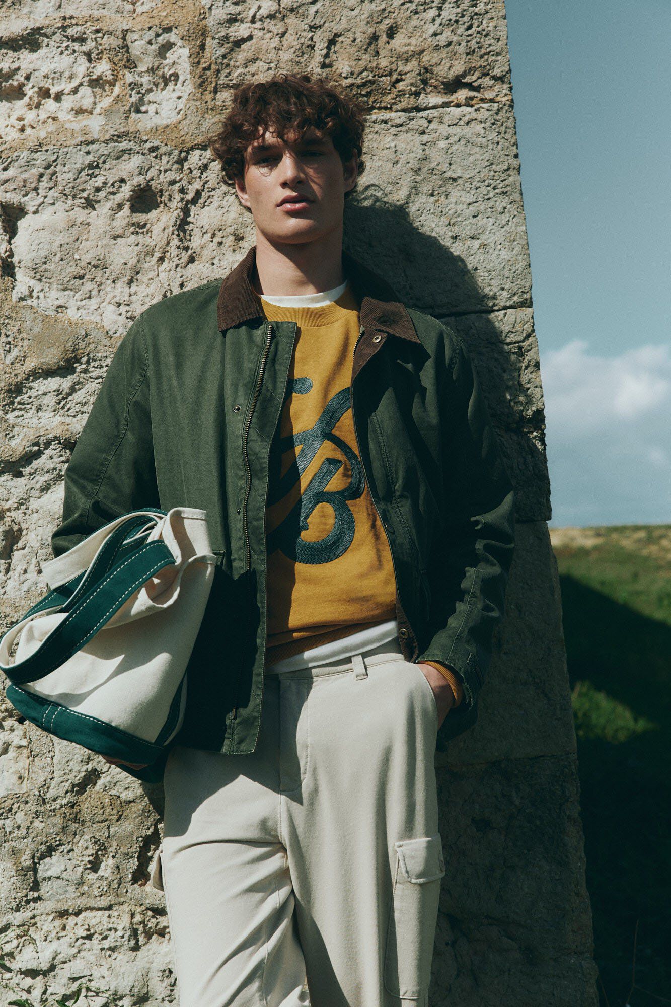 Ensemble parka et jeans