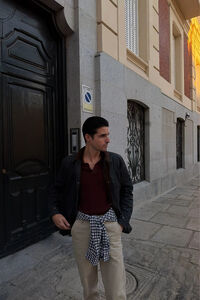 Shirt, parka and trousers set
