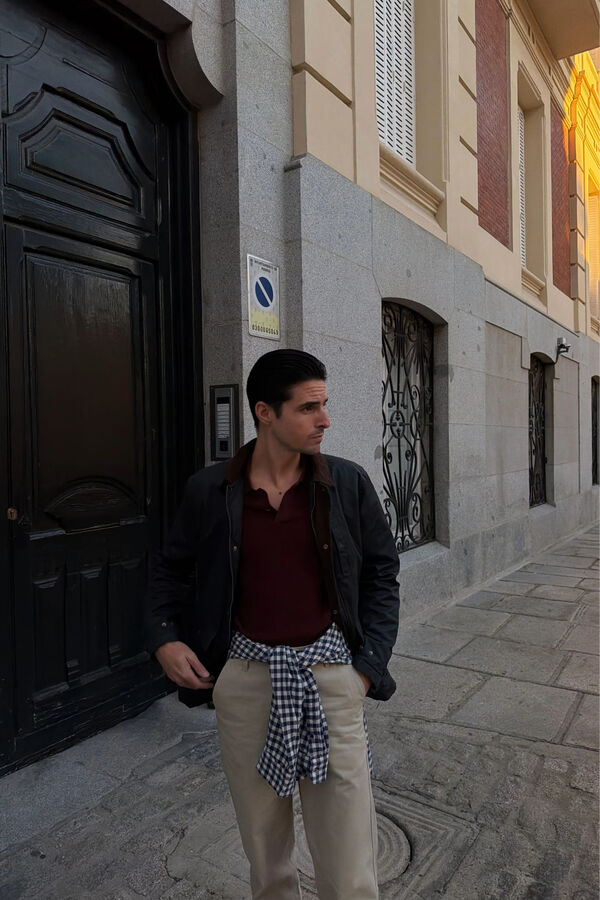 Shirt, parka and trousers set