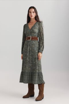 Conjunto de vestido y cintur&oacute;n