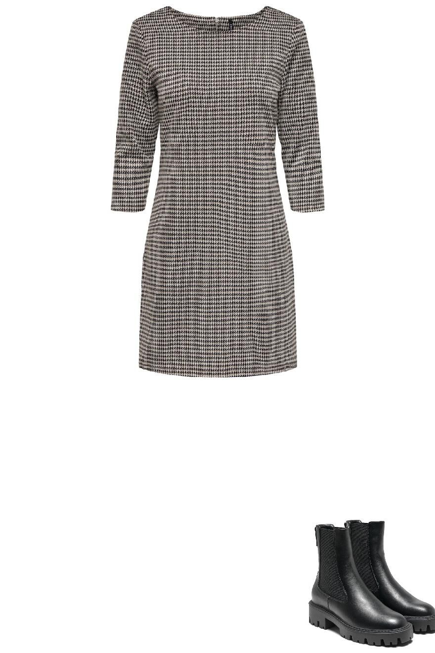 Conjunto de botines y vestido