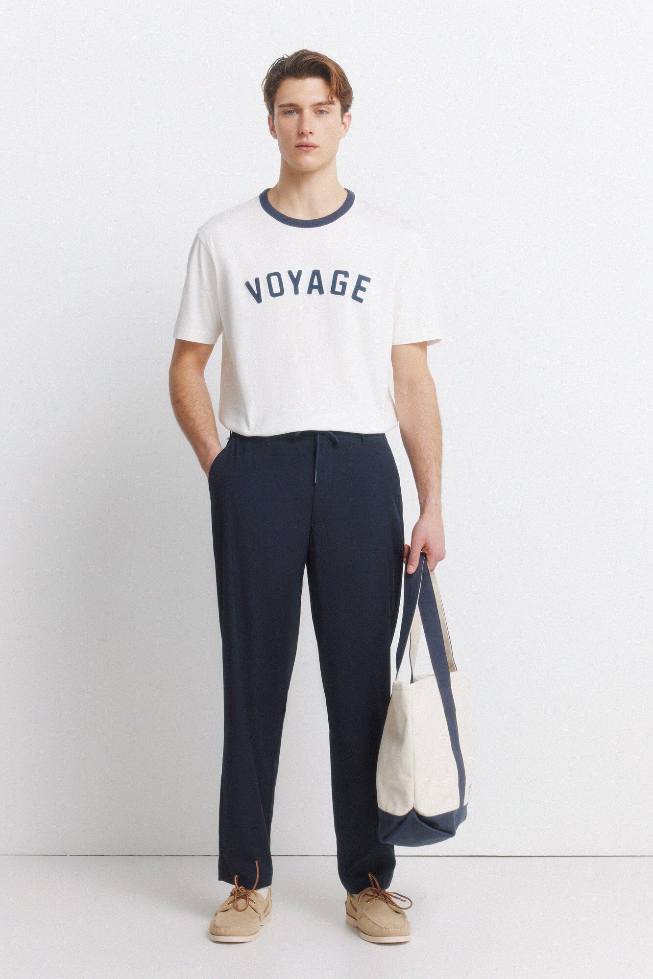 Trousers, overshirt and t-shirt set