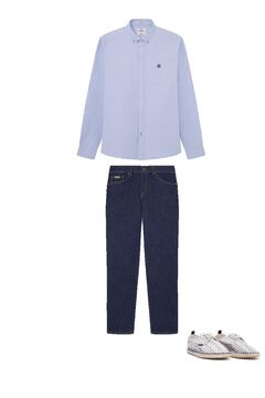 Jeans, shirt and espadrille set
