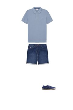 Shirt, shorts and espadrille set