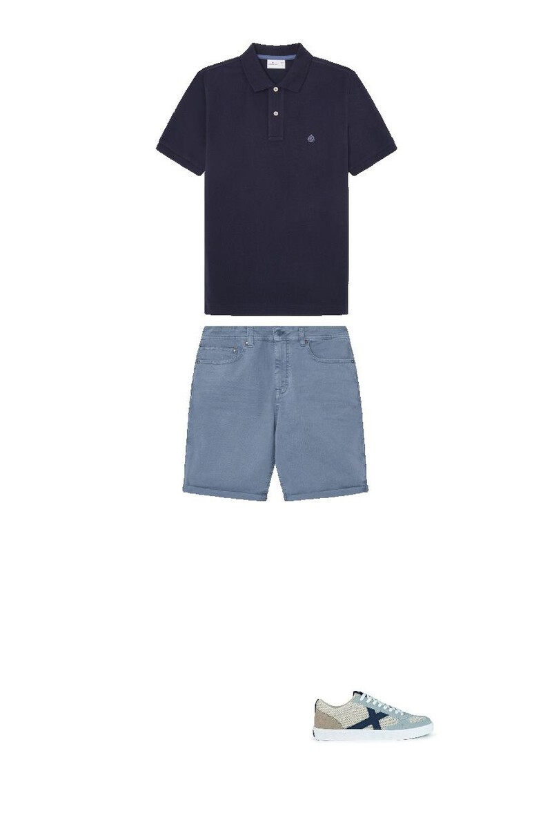 Shirt, shorts and trainers set