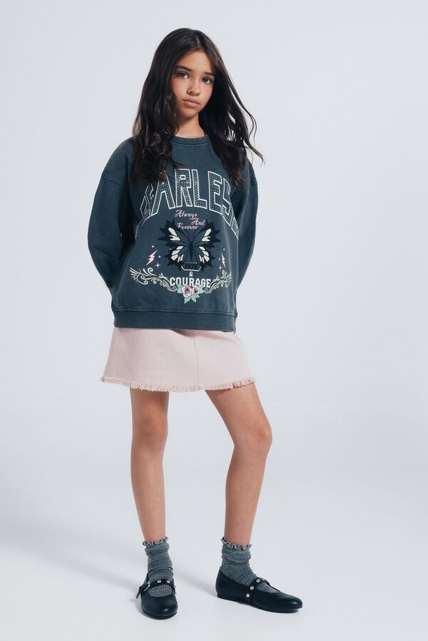 Sweatshirt and skirt set