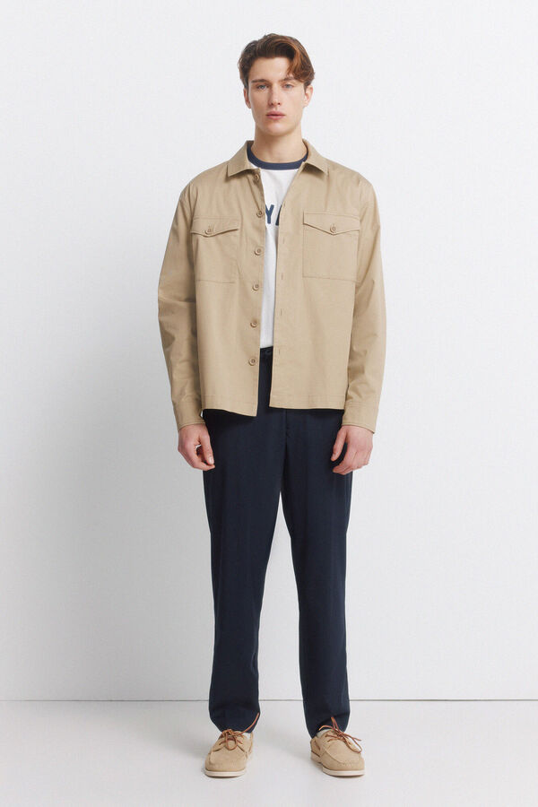 Trousers, overshirt and t-shirt set