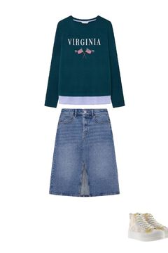 T-Shirt, skirt and shoes set