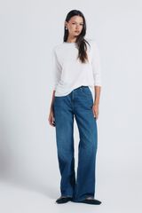 Flats, bag, jeans and t-shirt set