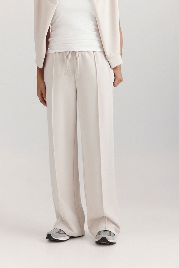 Trousers, blouse and sweatshirt set