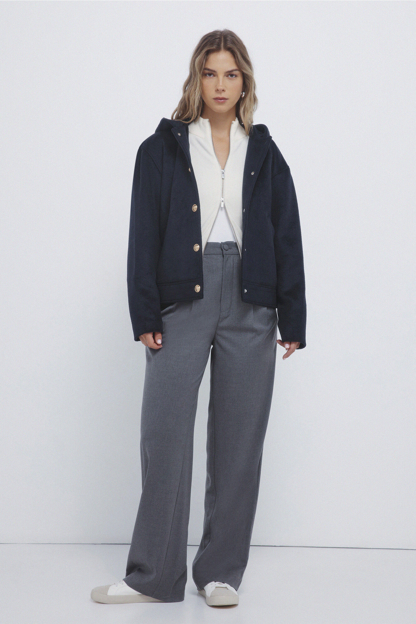 Conjunto de casaco e cal&ccedil;as