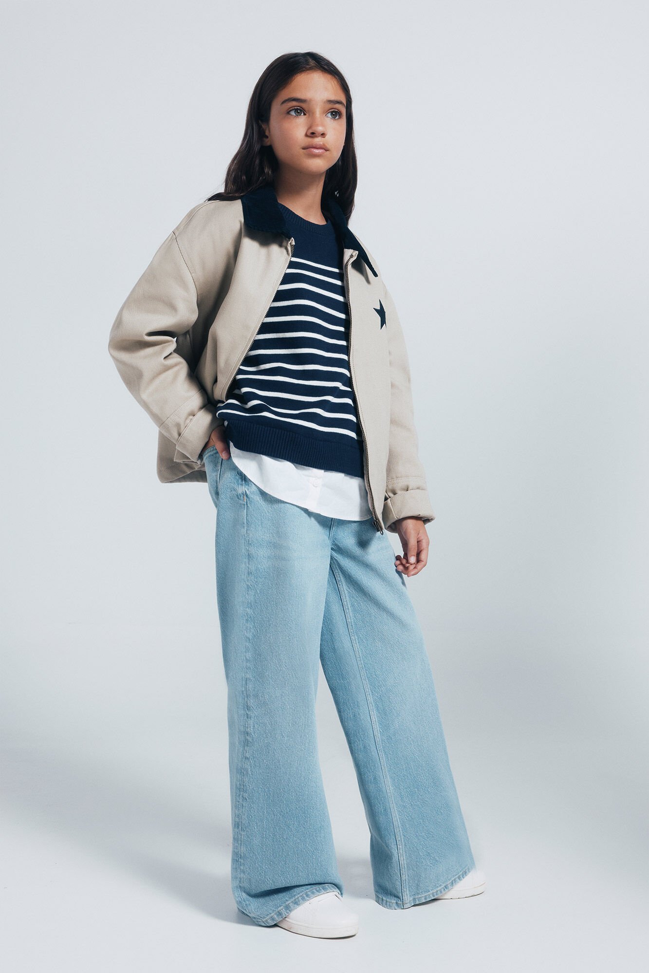 Girls, girls, sweater and jeans set