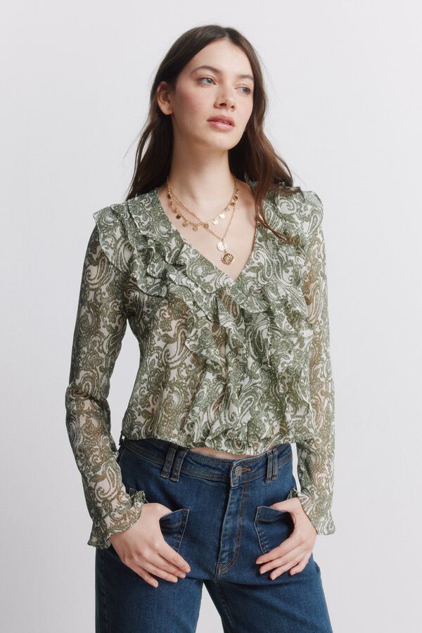 Blazer, jeans and blouse set