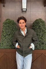 Parka, jeans and shirt set