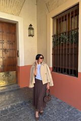 T-Shirt, coat and skirt set