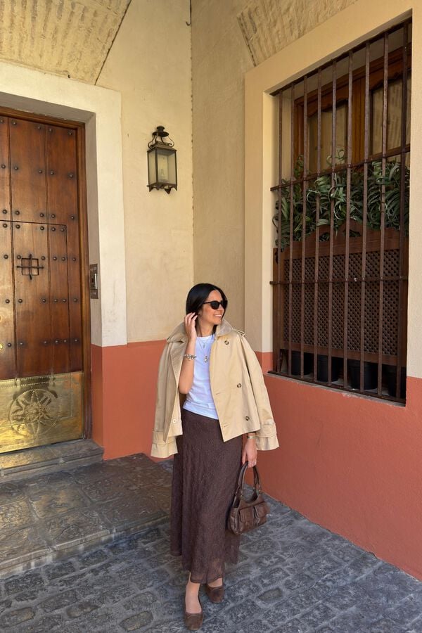 T-Shirt, coat and skirt set