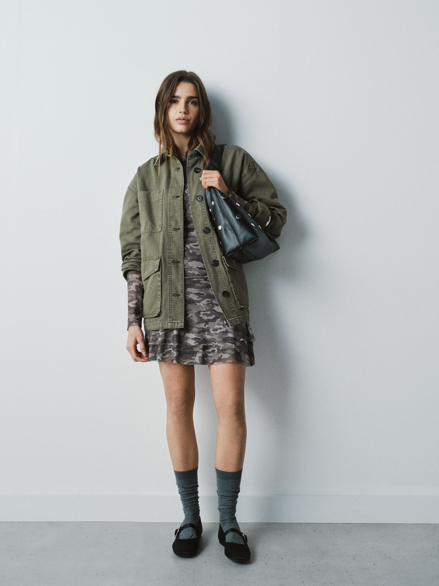 Conjunto de vestido e casaco