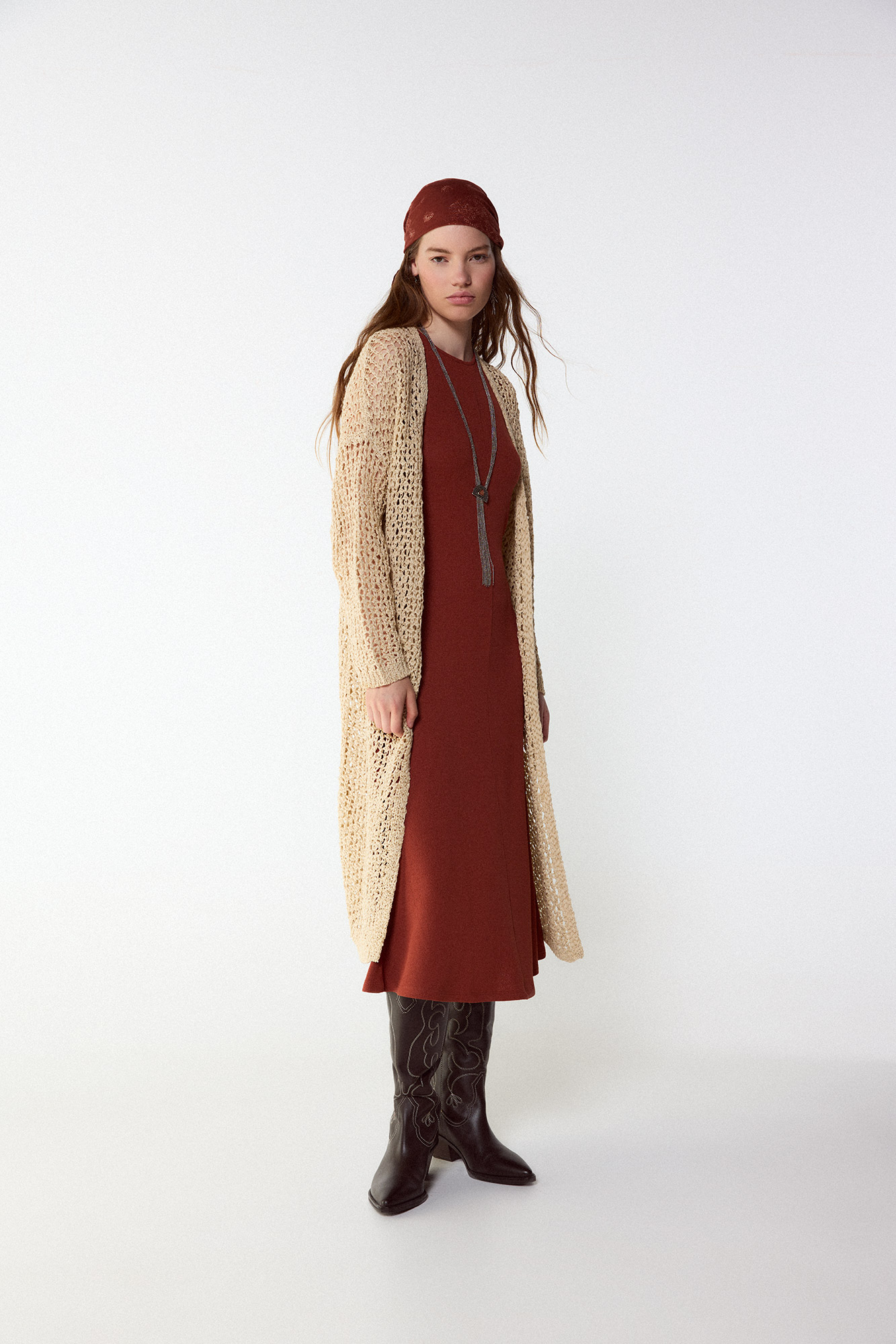 Ribbon knit jacket