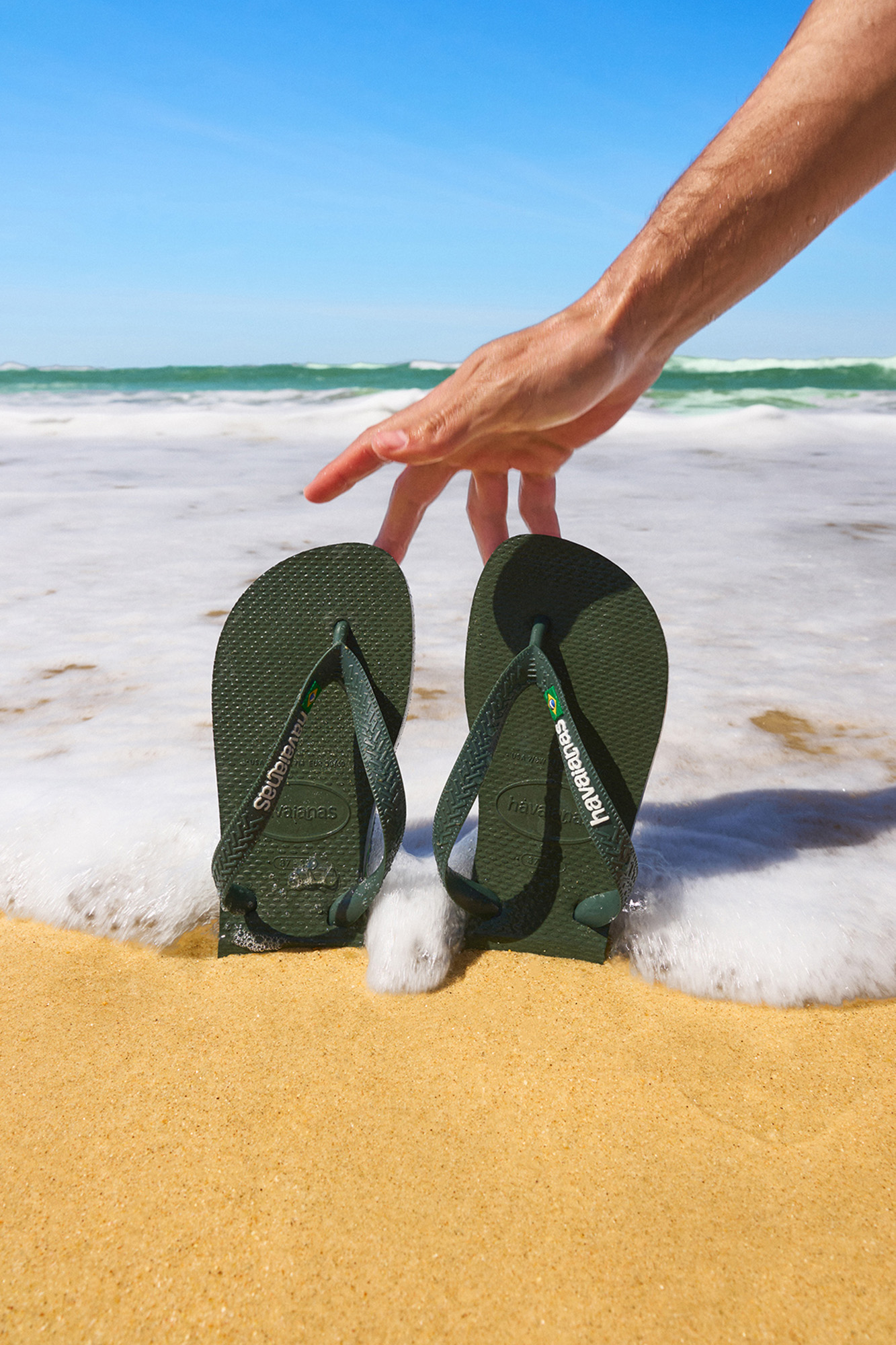 Chancla Brasil logo Chanclas de hombre SPF