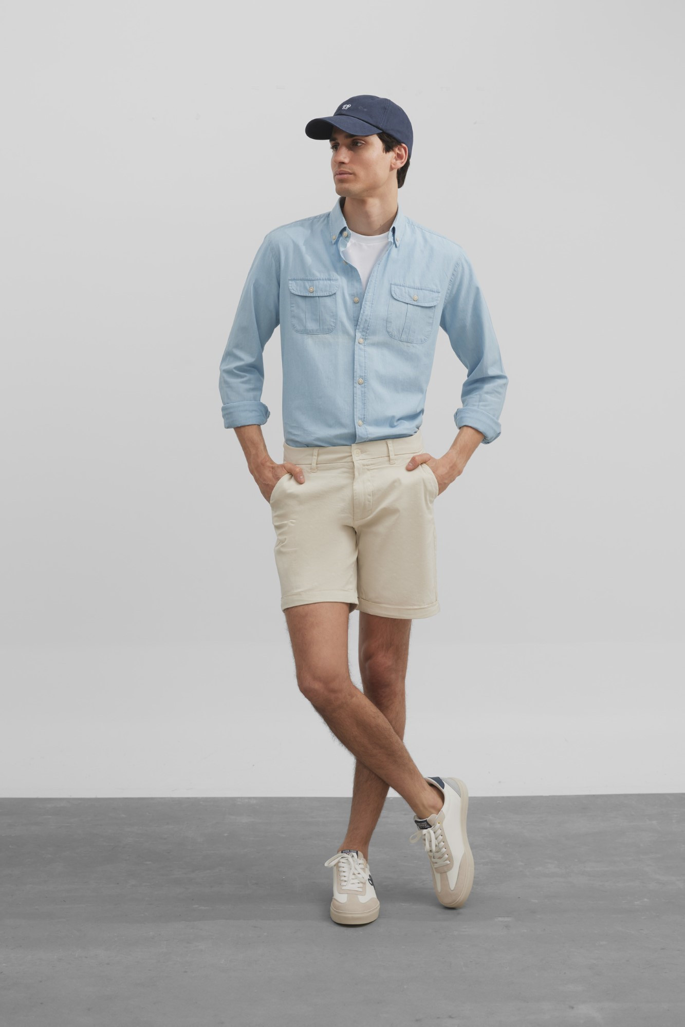 Silbon Cortefiel Pantalones Cortos Bermuda Cargo Silbon Bermudas