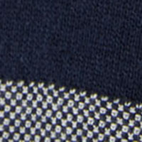 Springfield Jumper with high jacquard collar blue