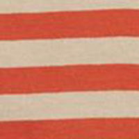 Springfield Short striped T-shirt brun
