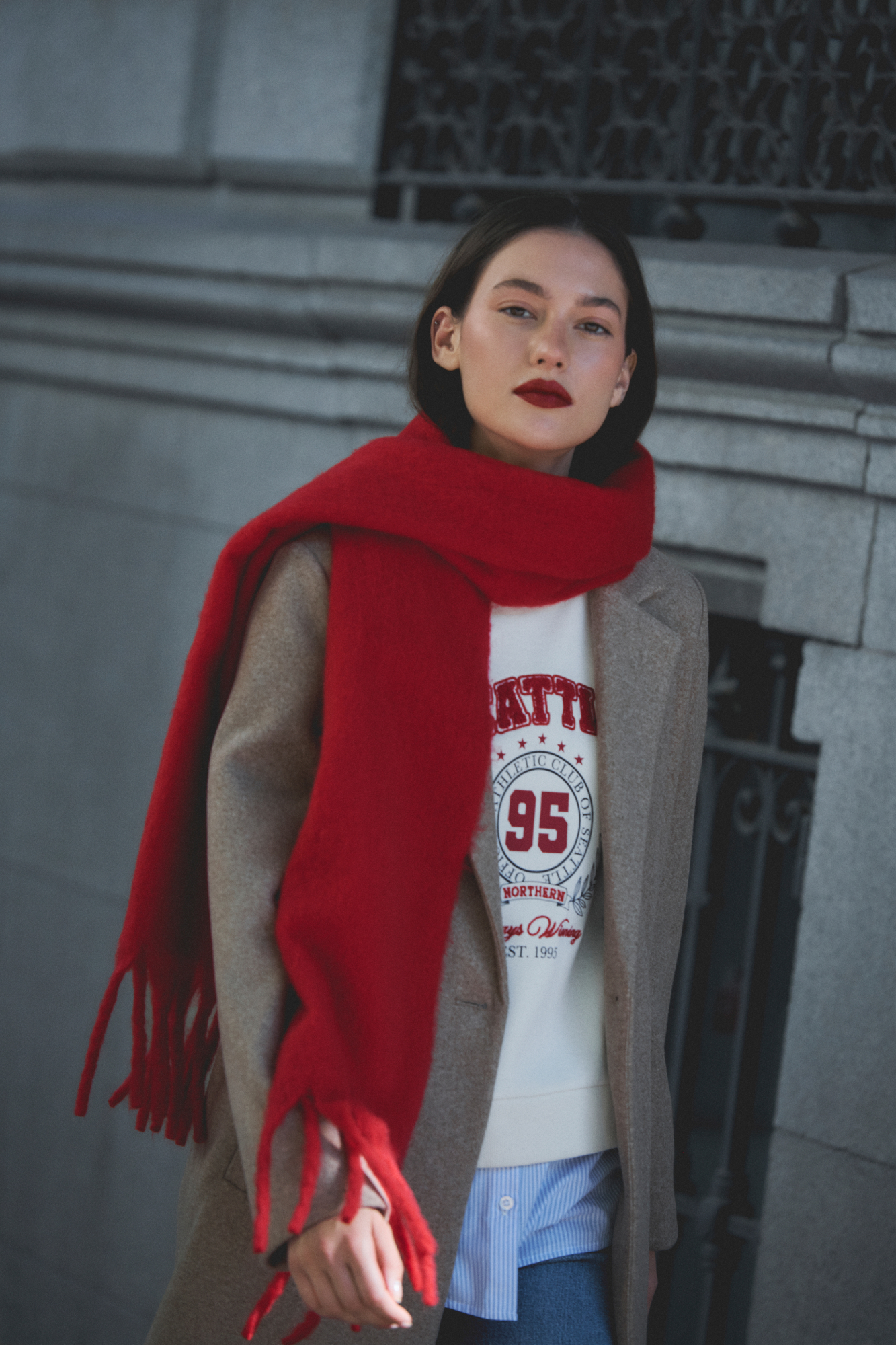 Red scarf