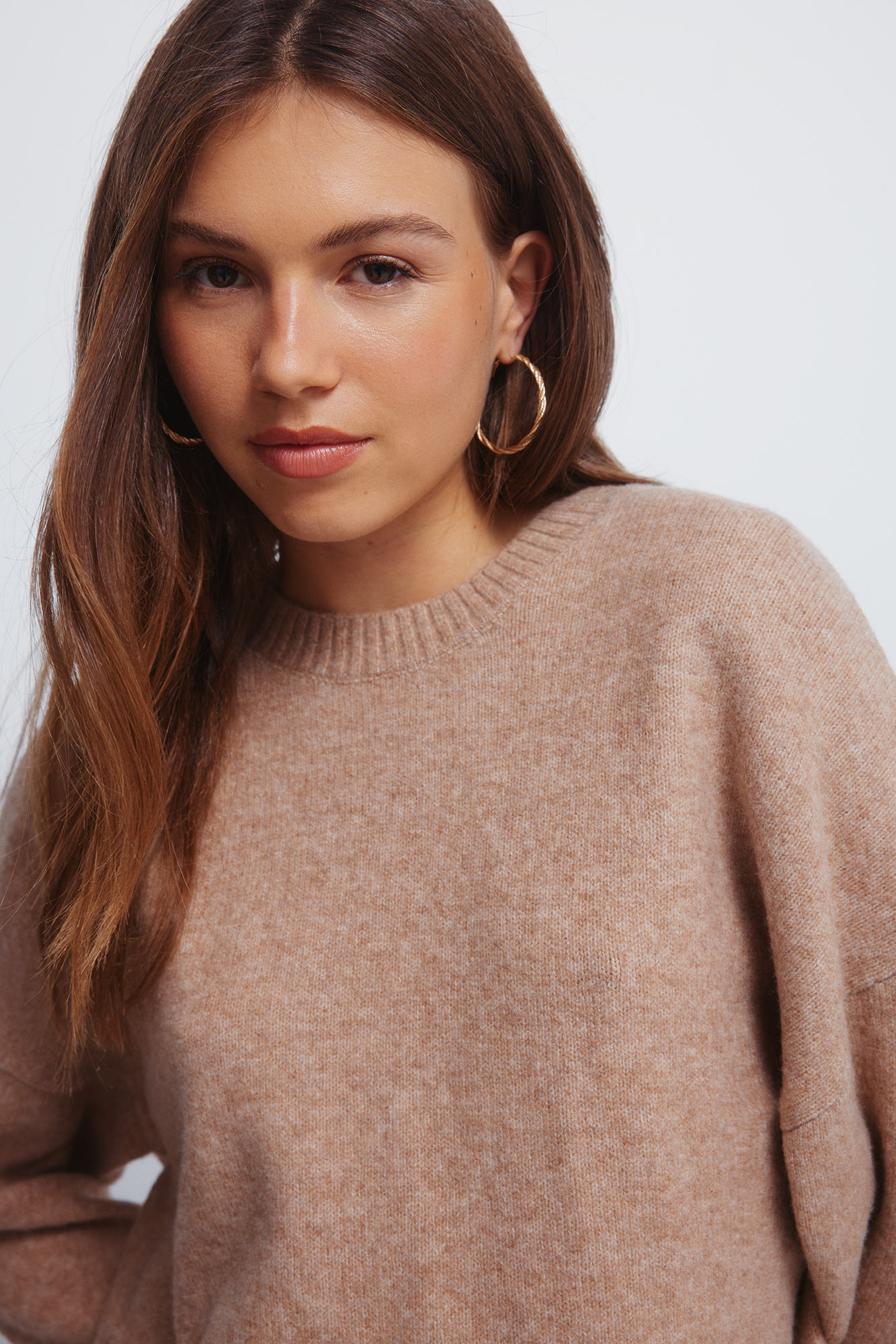 Pull SPRINGFIELD Noir à Motifs Taille M - 100% Coton, Col Rond, Style Hiver