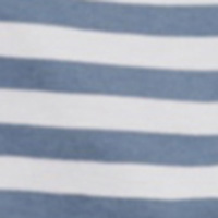 Springfield Short striped T-shirt bleuté