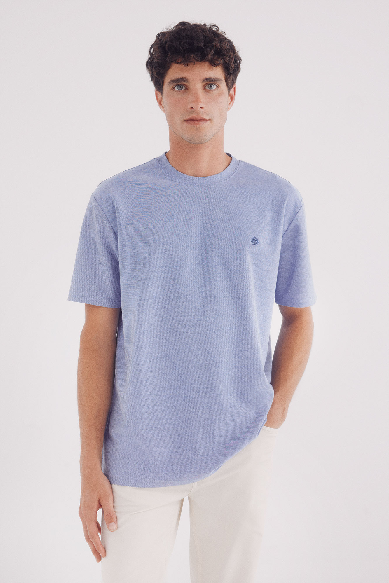 Camiseta Slim Fit Algodón | Camisetas De Hombre | SPF