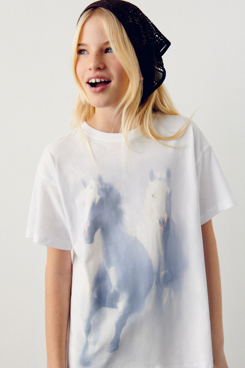 Springfield T-Shirt Manches Longues Fille Corgi Mignon & Affamé – Imprimé Fun Et Adorable