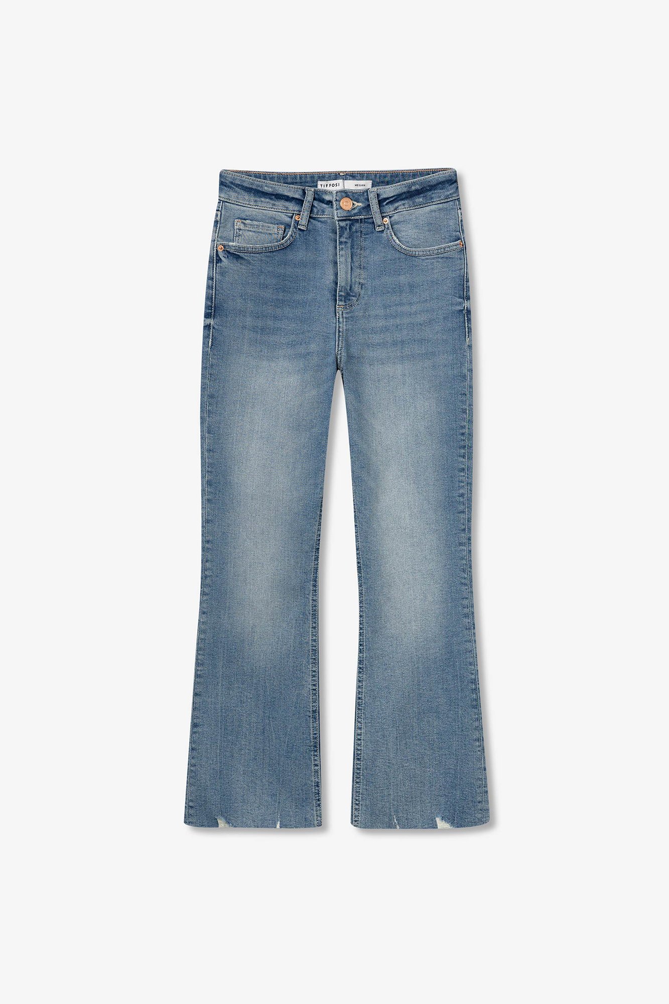 Jeans Megan Cropped Flare Tiro Alto Jeans y Pantalones Vaqueros