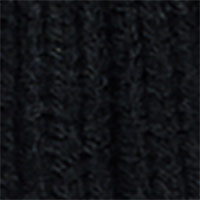 Springfield Ribbed knitted hat with folded brim black