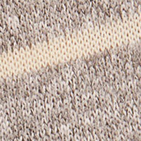 Springfield Striped cutwork jersey-knit T-shirt grey