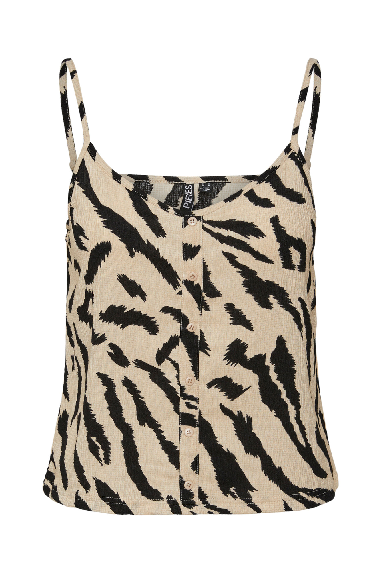 Button fastening vest top