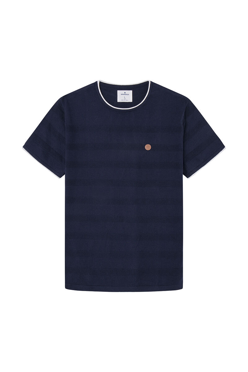 Kurzarm-Pullover Strukturmuster | Herrenpullover | SPF