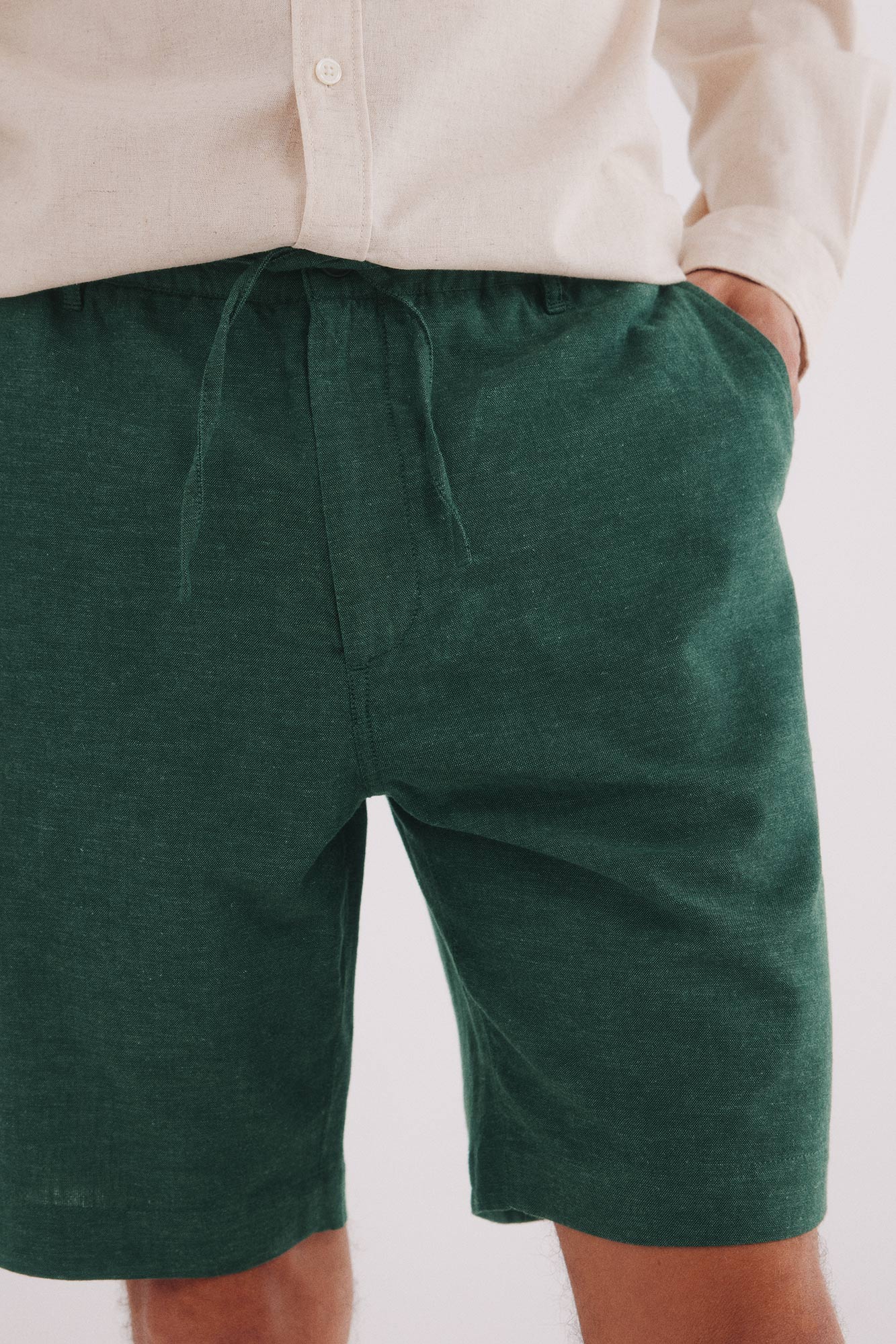 Pantalones De Pana Pack De Pantalones Cortos Cargo Verde Caqui