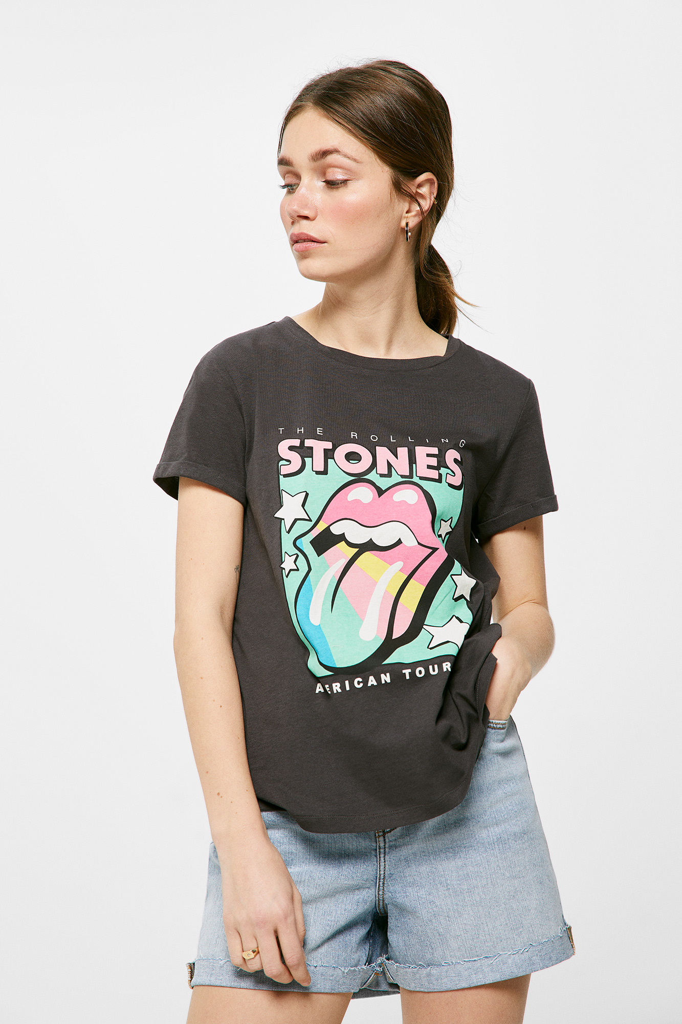Cuaderno los padres de crianza Edad adulta Camiseta "The Rolling Stones" | Camisetas de mujer | SPF