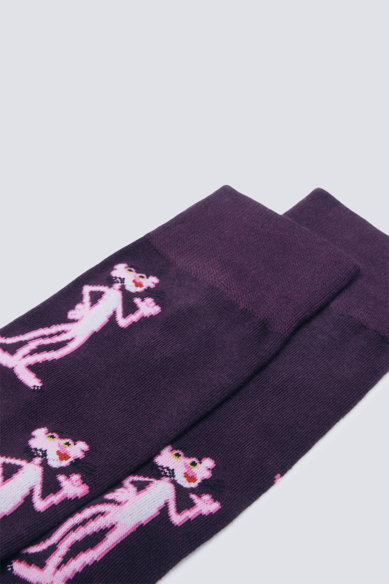 Chaussettes Fantaisie Homme/femme - Dessin Panthère Rose - Taille 39-43 - Noir - Neuf Sans étiquette