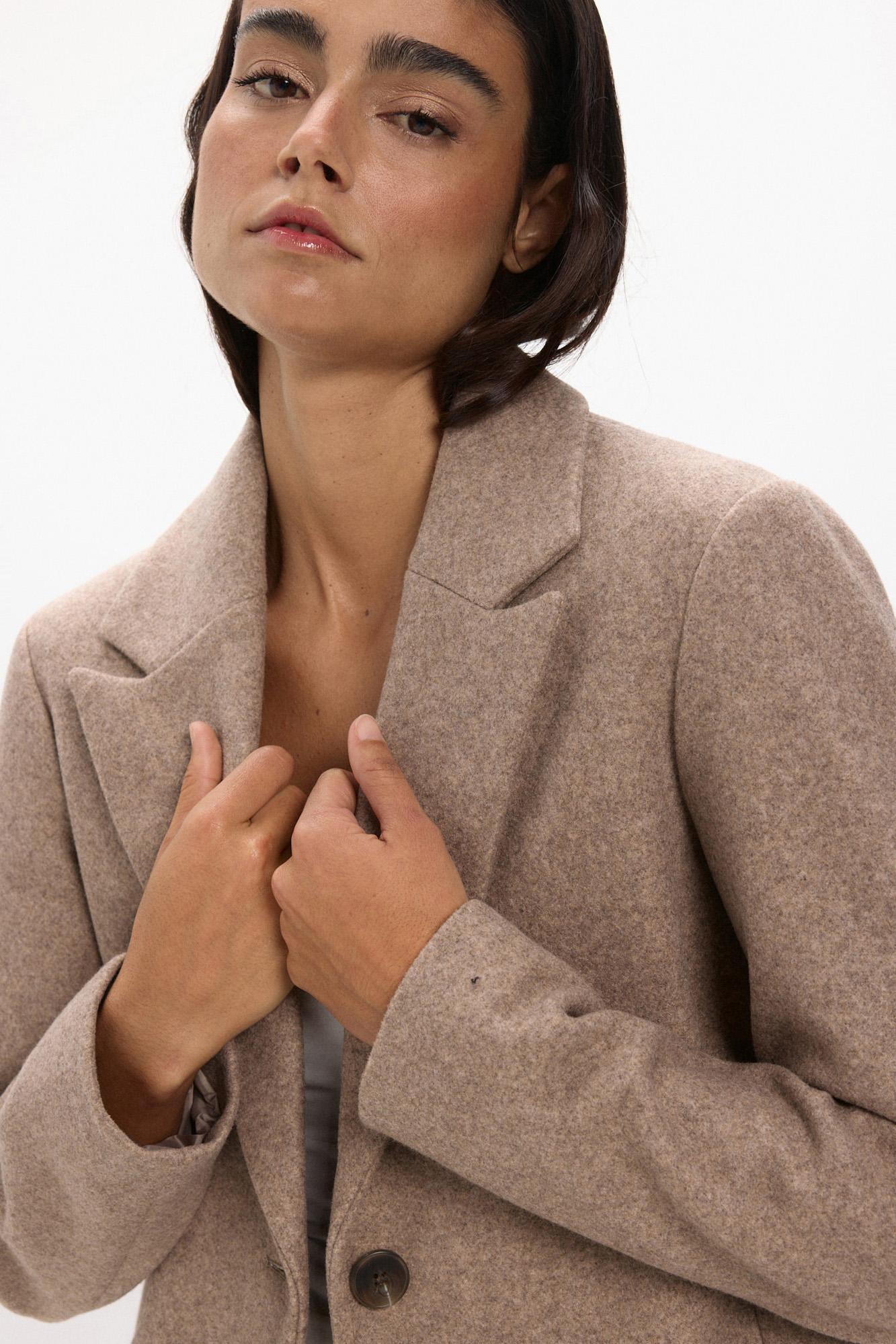 Abrigo Paño Springfield Mujer Chaquetones Abrigo De Paño Abrigos