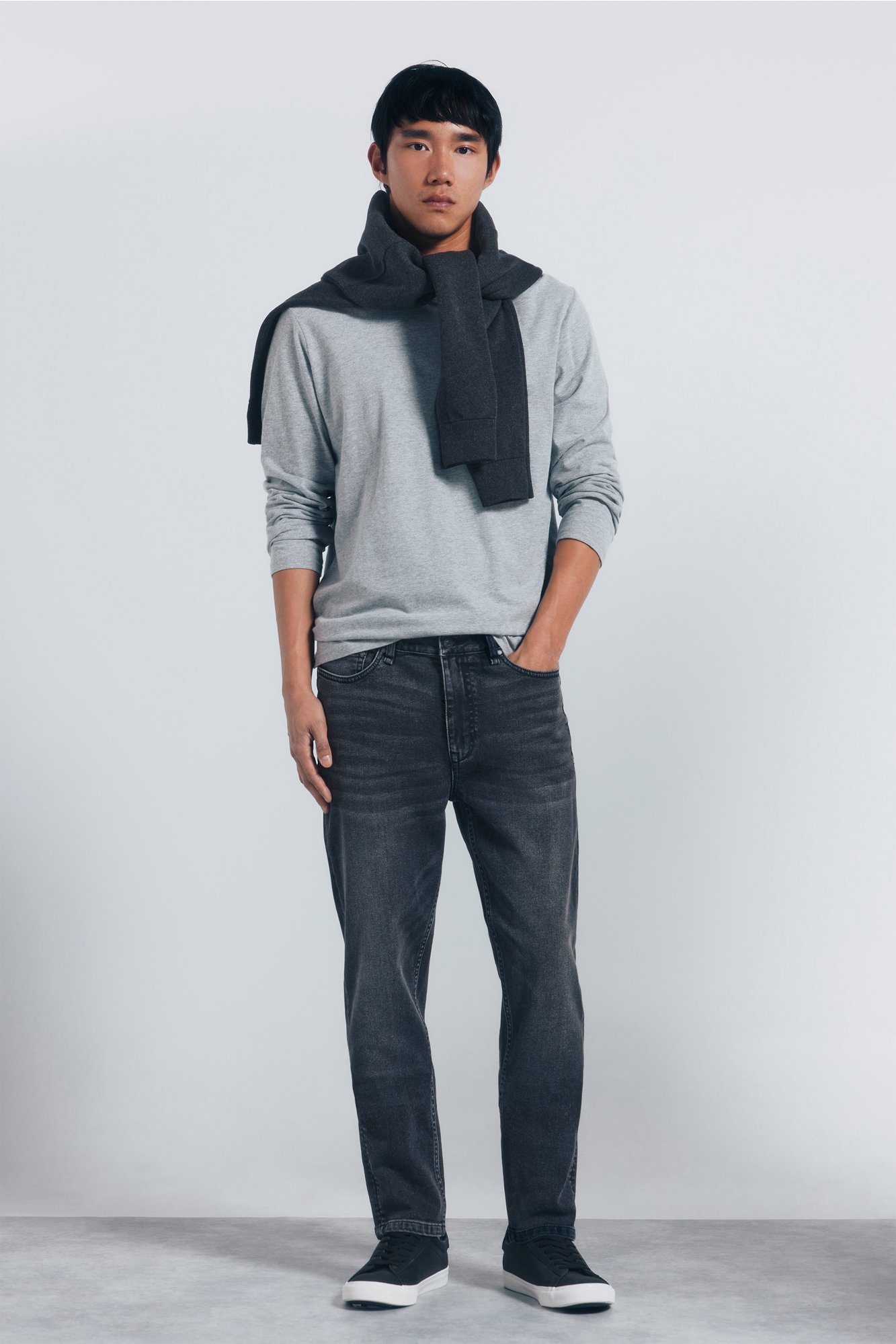 Jeans skinny gris oscuro lavado Jeans y Pantalones Vaqueros de