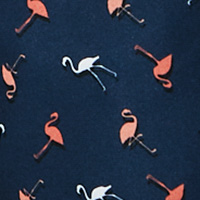 Springfield Flamingo print swimming shorts navy mix