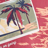 Springfield Hemd Tropical-Print lila