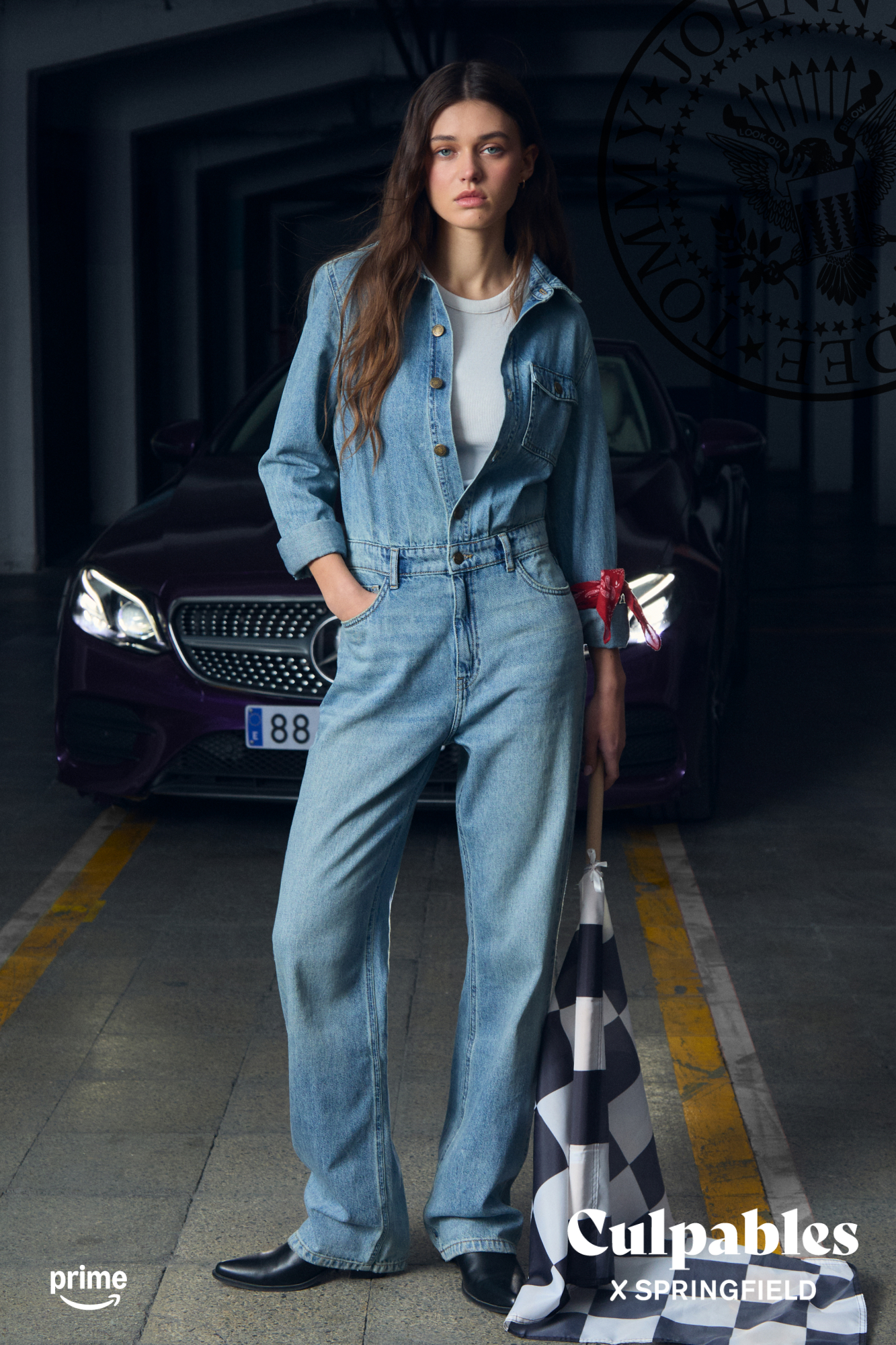 Pantalones Peto Vaquero Mujer Springfield Mono Vaquero Largo