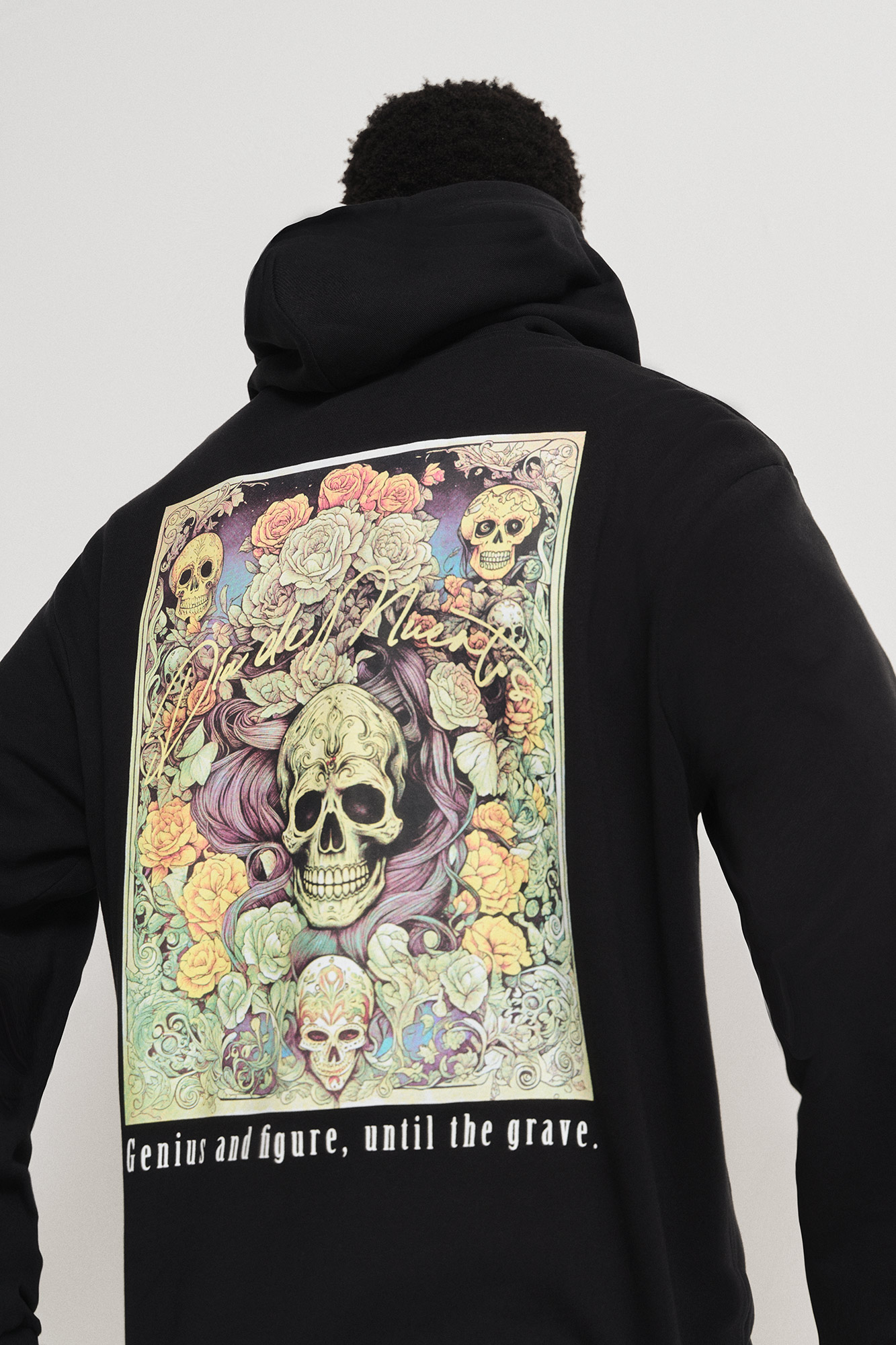 Hooded Sweatshirt Herren Pullover Mit Totenkopf Totenkopf Print