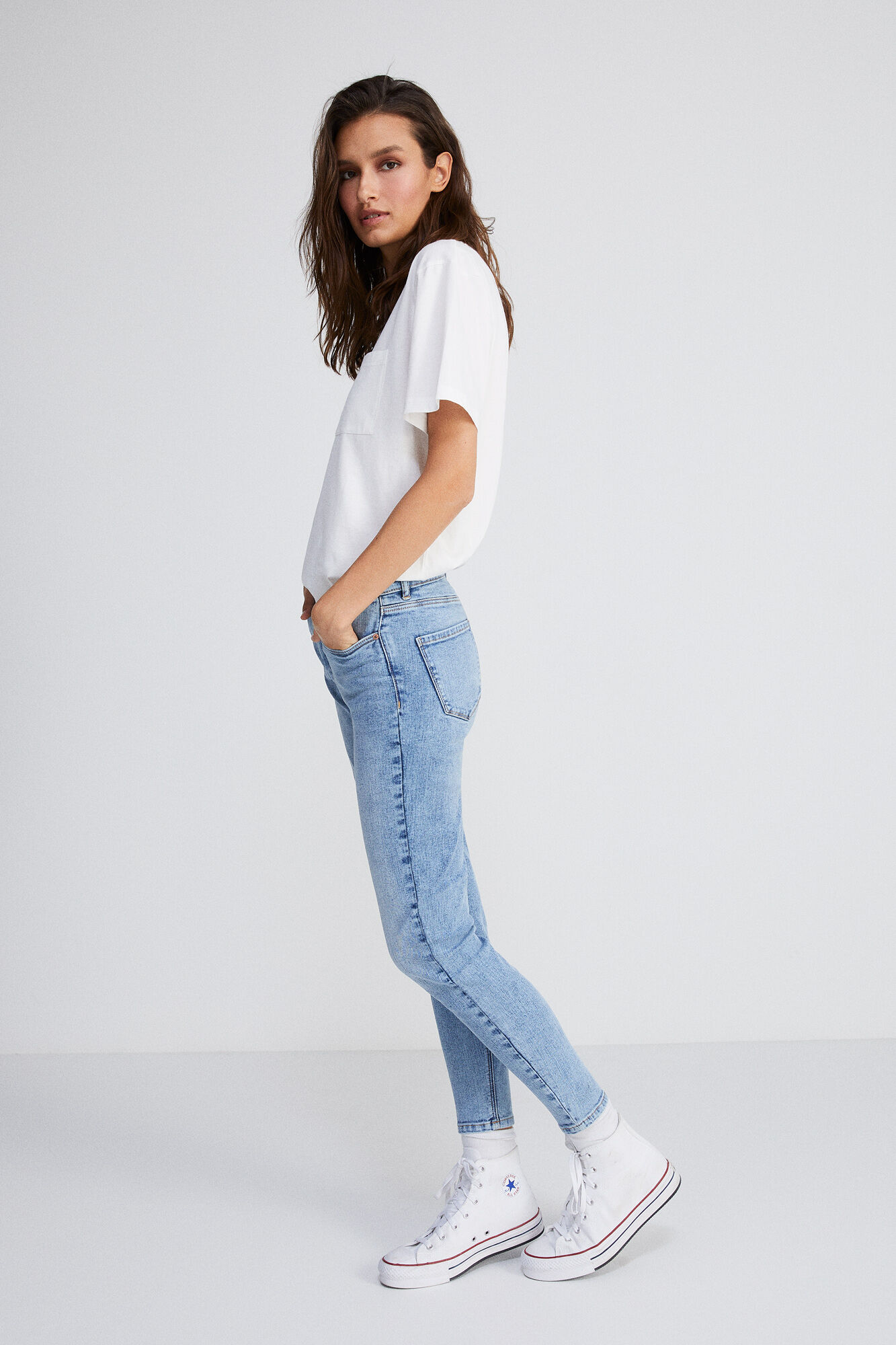 Jeans Slim Cropped Reconsider para mujer | SPF